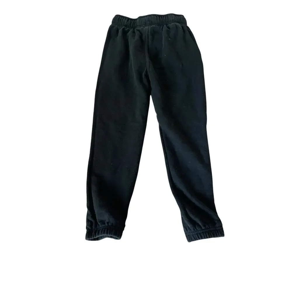 Pekkle Boys Black Pull-On Activewear Athletic Jogger Sweatpants Youth Size 6